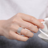 Aveuri  alloy Interwoven Web Ring For Woman Fashion Charm Wedding Engagement Jewelry