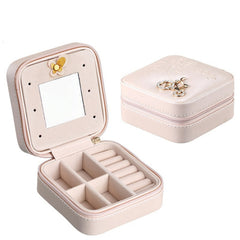 Christmas Gift CASEGRACE Portable With Mirror,Jewelry Box, Travel Carry, Jewelry Storage