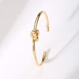 Charm Ball Cuff Bangle Women Bracelet Stainless Steel Gold Color Stackable Daily fashion Jewelry