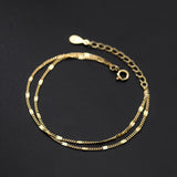 New Fashion Double Layer Women Bracelet Simple forTemperament Women Wedding Party Gift Fine Jewelry Accessories