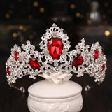 Christmas Gift Rhinestone Crystal Tiara Diadem Queen Crown Princess Tiaras Bridal Hair Jewelry Party Wedding Hair Accessories Women Headpiece