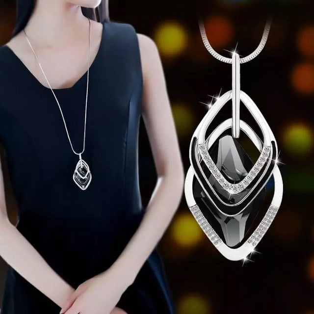 Long Necklaces & Pendants for Women Maxi Collier Femme Geometric Chain Fashion Necklace Statement Colar Accessories Jewelry 2023