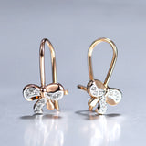 prom accessories prom accessories Aveuri Graduation gifts Aveuri Graduation gifts Women Girls Dainty 585 Rose Gold Cute Butterly Bowknot Stud Earrings  Cubic Zircon Drop Earring Trendy Jewlery Gift GE347