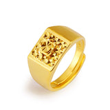 Forever Not Fade 24K Gold Filled Ring for Women Men Fine Bizuteria Anillos Wedding Bijoux Femme Jewelry Gemstone 24K Gold Rings