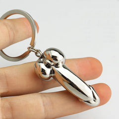 Aveuri Male Genitalia Key Chain Lovers Metal Sexy Penis Keyring Individual Keychains For Couples Woman Gifts Man Car Key Ring