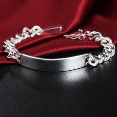 Aveuri  alloy 10mm Smooth Sideways Bracelet For Men Woman Charm Wedding Engagement Party Fashion Jewelry