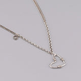 Aveuri Alloy Clavicle Chain Necklace for Women Trend Vintage Elegant Simple Hollow Love Heart Party Jewelry Gifts