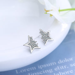 Christmas Gift Piercing Star Stud Earring For Women Girls Party Jewelry Pendientes Accessories eh949