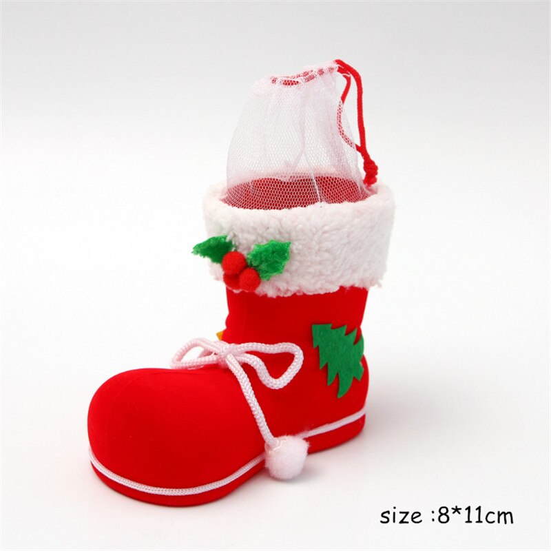 Christmas Gift 2022 New Year Decoration Creative Christmas Ornaments Christmas Boots Pen Holder Decoration Candy Boots Navidad Merry Christmas