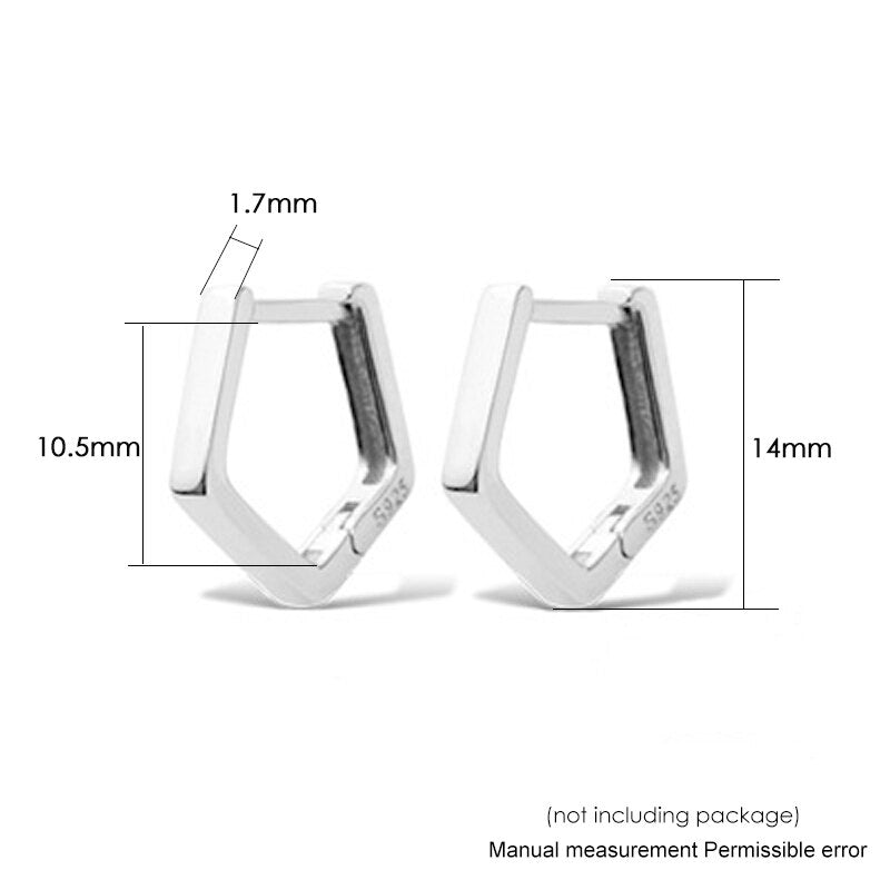 Aveuri Unisex Little Mobius Hoop Earrings For Women Simple Geometric Circle Silver Color Party Gift Fashion Jewelry KBE390