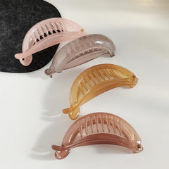 Aveuri Back to school New Cute Candy Colors Banana Shape Hair Claws Women Girls Sweet Hair Clips Ponytail Holder Hairpins Fashion Hair Accessories