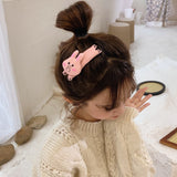 Aveuri Bow Hairpin Side Clip Hairpin Girl Hair Accessories Baby Broken Hair Clip Simple Jewelry Children's Headdress