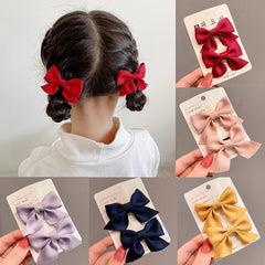 Aveuri 2022 Bow Hairpin Side Clip Hairpin Girl Hair Accessories Baby Broken Hair Clip Simple Jewelry Children's Headdress