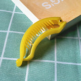 Aveuri Back to school New Cute Candy Colors Banana Shape Hair Claws Women Girls Sweet Hair Clips Ponytail Holder Hairpins Fashion Hair Accessories