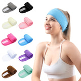 Aveuri Back to school  Adjustable Wide Hairband Yoga Spa Bath Shower Makeup Wash Face Cosmetic Headband For Women Ladies Make Up Hair Accessories