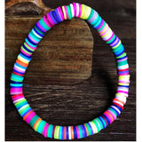 Aveuri Bohemian Bracelet for Women Rainbow  Soft Pottery Colorful Holiday Beach Bracelet 2023 Summer Fashion Jewelry AM3105