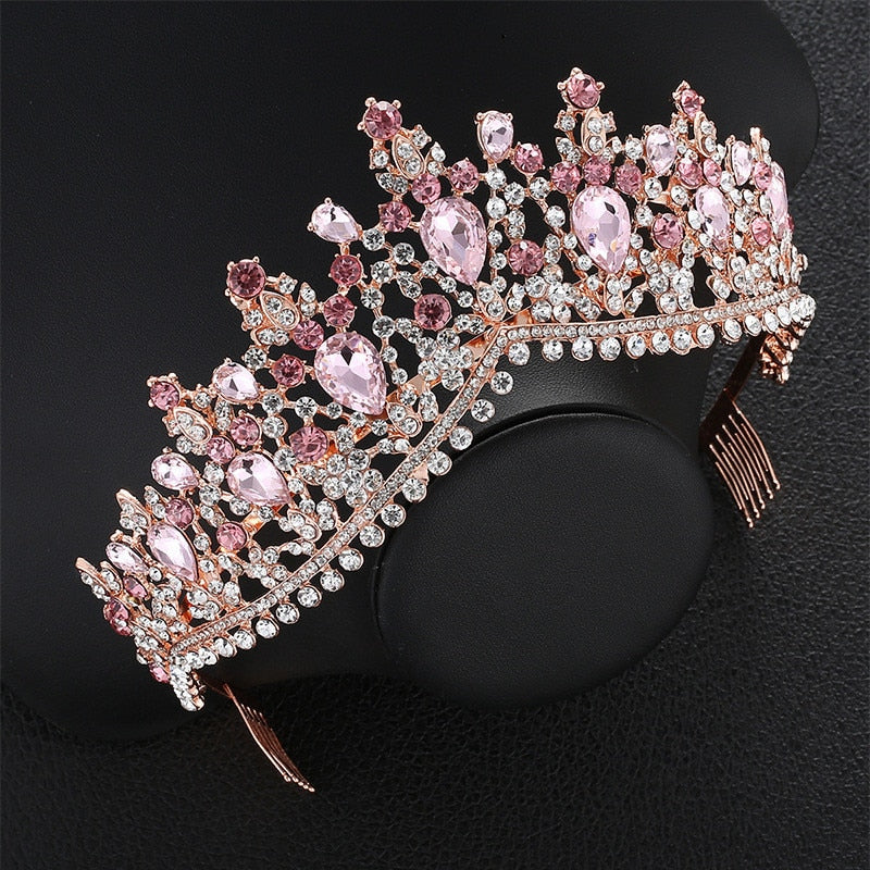 Aveuri Hairbands Wedding Jewelry Engagement Hair Accessories for Women Bridesmaids Vintage Crown Headpiece YQ28