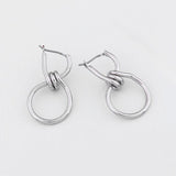 Aveuri 2023 New Punk Style Exaggerated Thick Chain Pendant Earrings U-Shaped Earrings Jewelry Party Gift