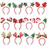 Christmas Gift Cartoon Red Christmas Hair Band Santa Claus Snowman Antlers Headband Merry Christmas Decor Adult Kids Naviidad Gifts Noel Toys