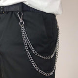 Punk Rock Metal Pants Waist Chain Men Key Chain Wallet Keychain Jeans Hip-hop Jewelry Gift