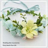 Christmas Gift Flower Headband Hairbands Hair-Jewelry Wedding Hair Accessories for Women Crown Tiara Party Beach Headdress Fine Gift TS054