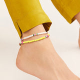 Bohemian Anklet Women Multicolor Adjustable Polymer Clay Ankle Bracelet Leg Foot Chain 2023 Summer Fashion Jewelry AM3110