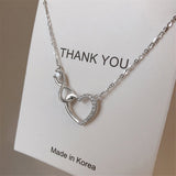 Christmas Gift Cross Heart Shape Charm Necklace Pendant Christmas Jewelry For Women Wedding Choker dz230