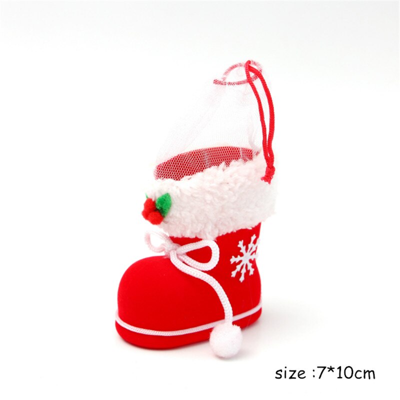 Christmas Gift 2022 New Year Decoration Creative Christmas Ornaments Christmas Boots Pen Holder Decoration Candy Boots Navidad Merry Christmas