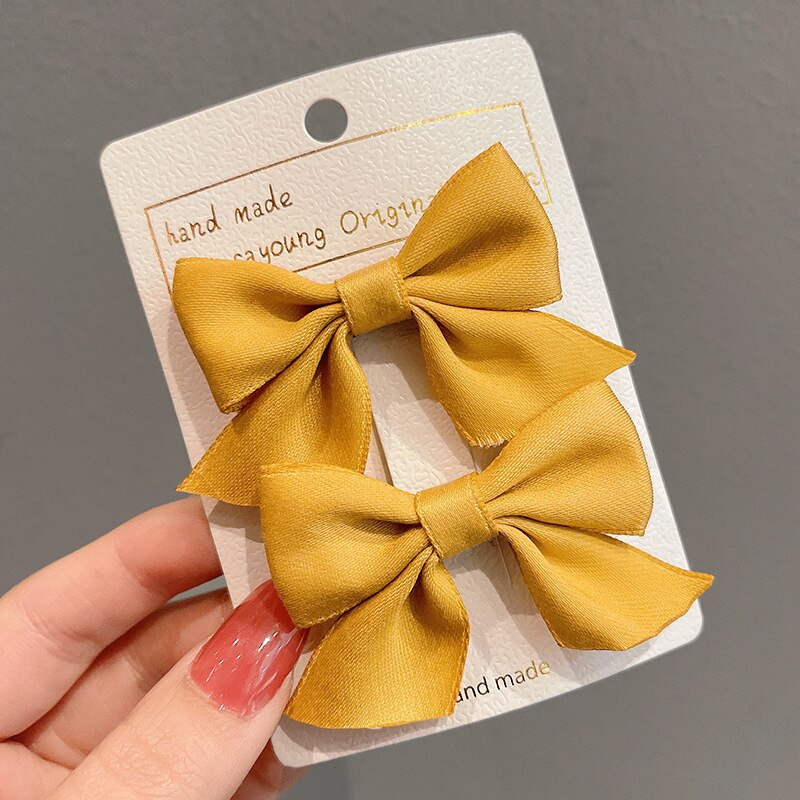 Aveuri 2022 Bow Hairpin Side Clip Hairpin Girl Hair Accessories Baby Broken Hair Clip Simple Jewelry Children's Headdress