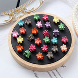 Back to school 2023 AVEURI 15/40Pcs Small Catch Hairpins Flower Mickey Hair Clips Hair Accessories Girls Candy Color Sweet Cute Hairpin Kids Headwear Gift