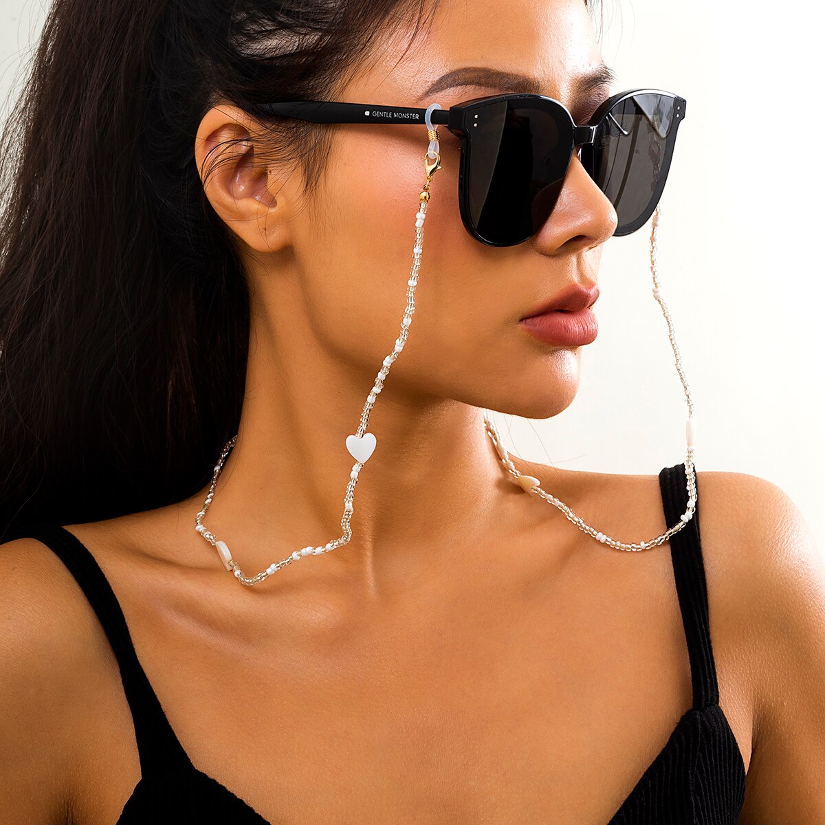 Aveuri  Minimalism Acrylic Seed Beaded Mask Glasses Chain For Women Sunglasses Holder Necklace Eyewear Retainer Accessories New