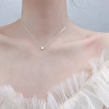 Fashion New 925 Sterling Silver O-Chain Pendant Necklace 0.3cm/0.4cm/0.5cm Necklaces Shiny Chain Women Wedding  Jewelry