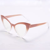 Aveuri 2022 New Cat Eye Computer Glasses Women Anti Blue Triangle Optical Frames Ladies Fashion Eyewear Spectacle Eyeglass