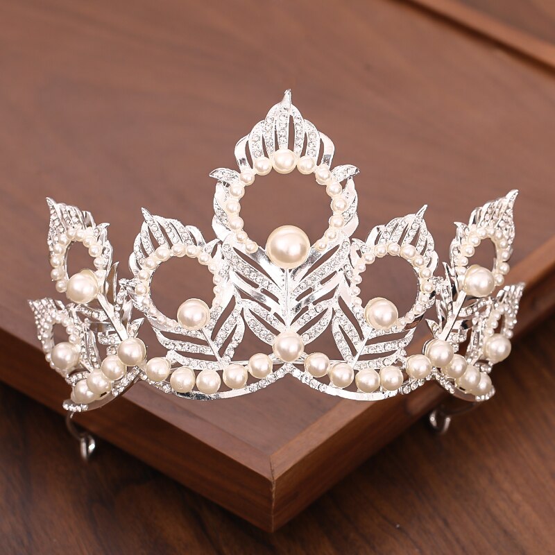 Bridal Crown And Tiara Headpiece Gold Silver Color Rhinestone Crystal Diadem Queen Crown Princess Tiaras Wedding Hair Jewelry