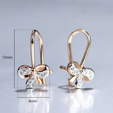 prom accessories prom accessories Aveuri Graduation gifts Aveuri Graduation gifts Women Girls Dainty 585 Rose Gold Cute Butterly Bowknot Stud Earrings  Cubic Zircon Drop Earring Trendy Jewlery Gift GE347