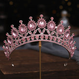 Christmas Gift Luxury Rhinestone Crystal Crown Bride Tiaras And Crowns Queen Diadem Pageant Crown Bridal Hair Jewelry Wedding Hair Accessories