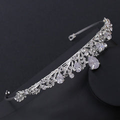 Wedding Vintage Crown Rhinestone Headband Gold Tiaras Hair Accessories Party Hair Jewelry Crystal Headpiece Headwear Gift