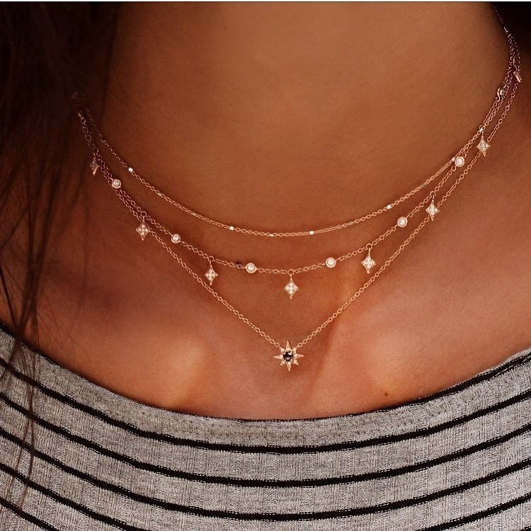 Bohemian Fashion Shell Necklaces & Pendants for 2023 Vintage Multilayer Choker Necklace Women Collier Femme Collares Jewelry