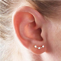 Star Ear Climber Small Stud Earring Birthday Gift Women Statement Metal Fashion Jewelry  AM2104