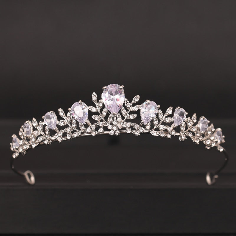 Aveuri  Wedding Crown Hair Jewelry Bridal  Hair Accessories Women Baroque Crown Rhinestones Crystal Tiaras Bride QueenParty Crowns Gift