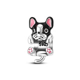 plata charms of ley 925 2023 New Fit Original Pandach Bracelet Bulldog look Silver Color Pendant Charms Beads Women Jewelry