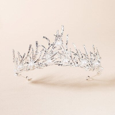 Gothic Branches Crystal Rhinestone Crown Stunning Bridal Wedding Jewelry Tiaras Crowns Headbands Hair Black Hair Accessories