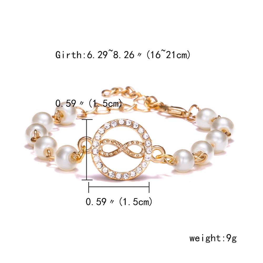 Christmas Gift Korean Fashion Star Starfish Cross Butterfly Angel Wings Charm Imitation Pearl Bracelet For Women Jewelry Summer Beach Style