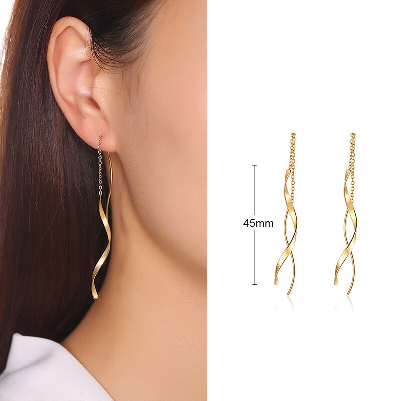 Square Geometric Rectangle Hoop Earrings Stainless Steel Silver Color Ear Huggie Hoops Stylish Dangle Minimalist Boho Earrings