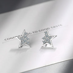 Christmas Gift Piercing Star Stud Earring For Women Girls Party Jewelry Pendientes Accessories eh949