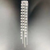 Aveuri Luxury Big Square Crystal Hair Comb Clip Hair Chain Hair Accesories For Women Rhinestone Head Chain Bridal Wedding Headband Jewe