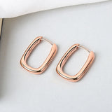 Aveuri Prevent Allergy Authentic  Earrings Charm Women Trendy Jewelry Vintage Simple O Shaped Party Accessories Gif