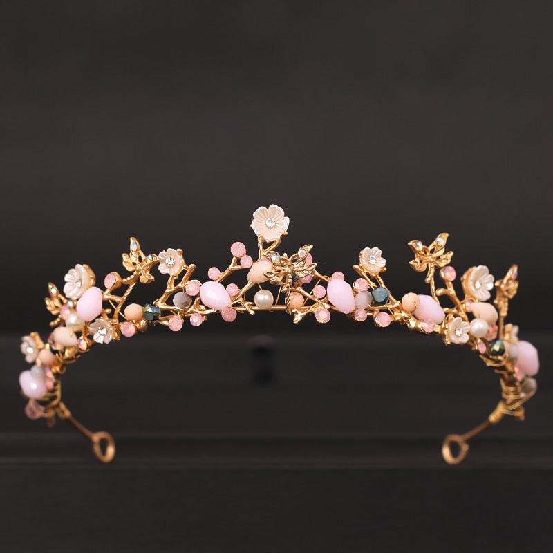 Aveuri  Wedding Crown Hair Jewelry Bridal  Hair Accessories Women Baroque Crown Rhinestones Crystal Tiaras Bride QueenParty Crowns Gift