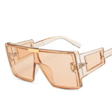 Aveuri One Piece Sqaue Sunglasses Women Men 2022 Big Frames Eyeglasses Luxury Brand Designer Glasses Men Retro Vintage Eyewear UV400