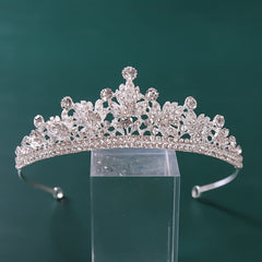 Aveuri Rhinestones Crown Tiaras Bridal Hair Jewelry Wedding Hair Accessories Women Bride Princess Crown Queen Party Headband A26